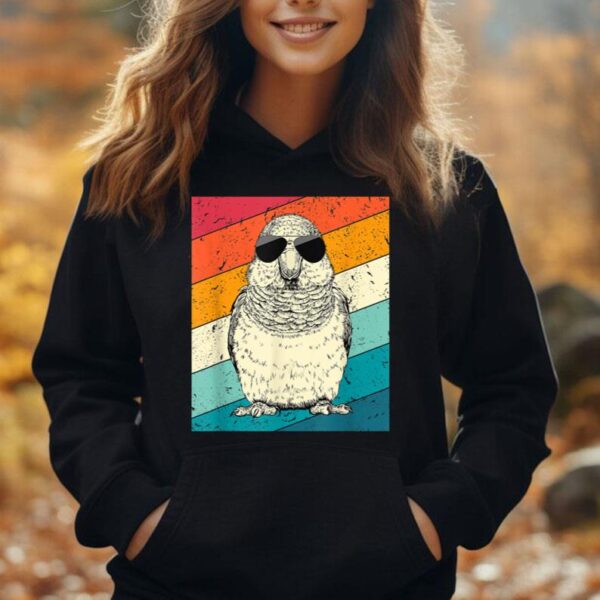 Retro Vintage Quaker Parrot with Sunglasses Bird Lovers Unisex Hoodie