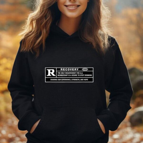 R for Recovery 12 Step AA NA Anonymous Gift Unisex Hoodie