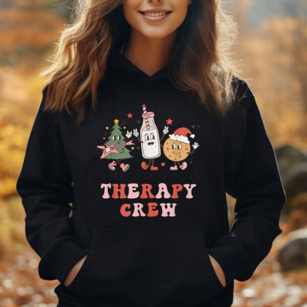 SLP OT PT Therapy Crew Christmas Tree Cookies and Milk Unisex Hoodie