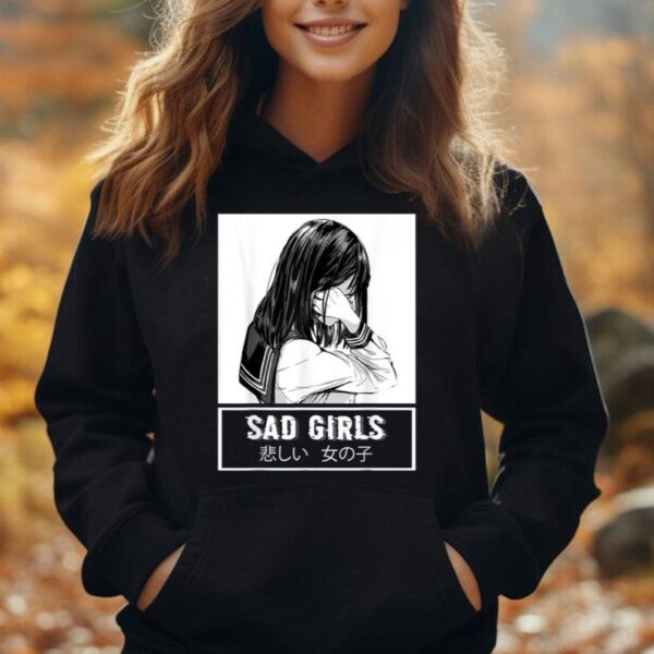 Sad Girls Japanese Shirt Kawaii Anime Lovers Pastel Goth Unisex Hoodie