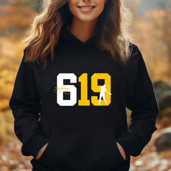 San Diego 619 Area Code Baseball Inspired Unisex Hoodie