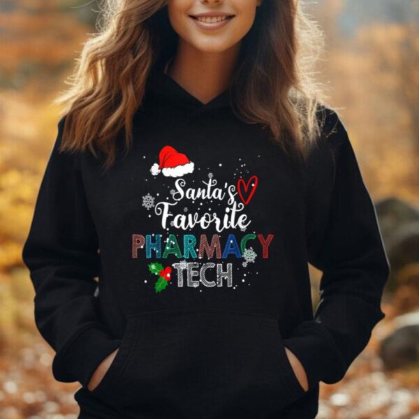 Santa's Favorite Pharmacy Tech Christmas Costume Funny Xmas Unisex Hoodie