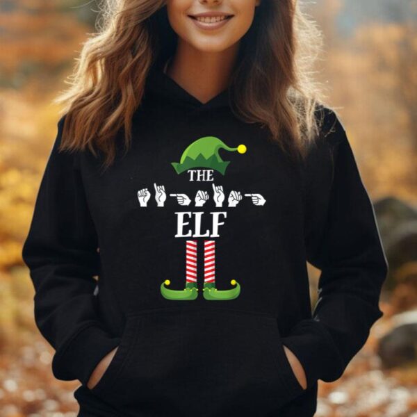 Signing Elf Matching Family Sign Language Deaf Christmas ASL Unisex Hoodie