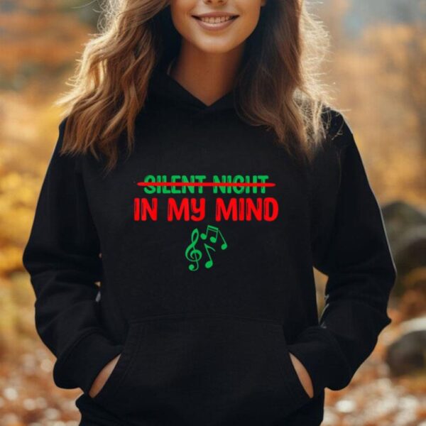 Silent Night In My Mind - Music Christmas Graphic Women Men Unisex Hoodie