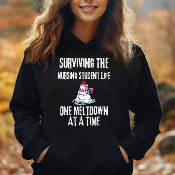 Surviving The Nursing Student Life One Meltdown Christmas Unisex Hoodie