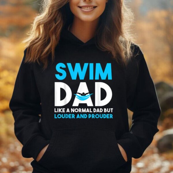 Swim Dad Like A Normal Dad But Cooler Swim Dad Definition Unisex Hoodie