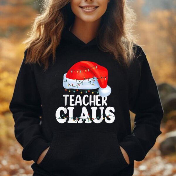 Teacher Santa Claus Christmas Funny Matching Costume Unisex Hoodie