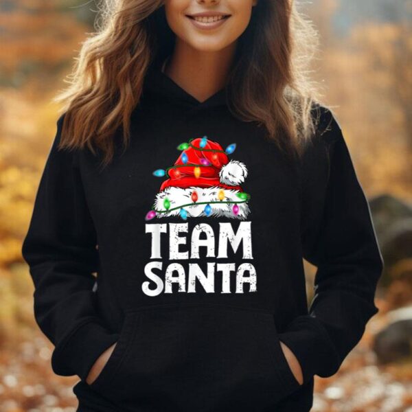 Team Santa Christmas Squad Family Matching Pajamas Boys Men Unisex Hoodie