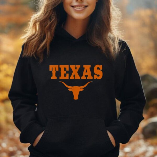 Texas TX American Bull United States Font Unisex Hoodie