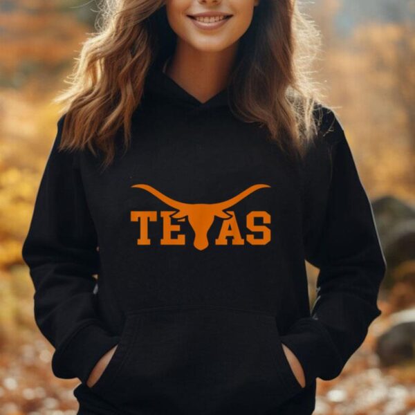 Texas USA Bull American Font Unisex Hoodie