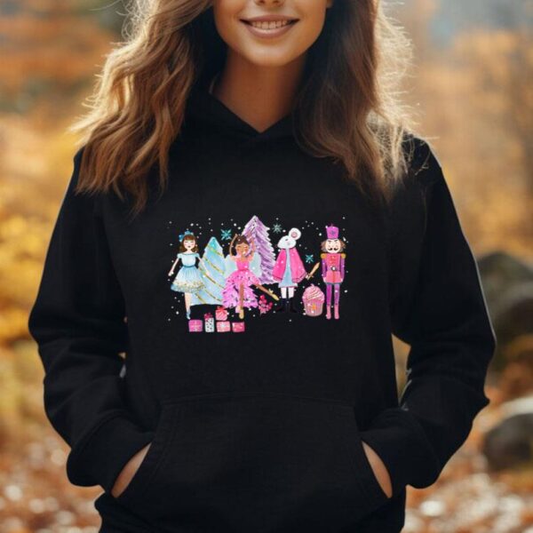 The Nutcracker Ballet Pink Christmas Plum Fairy Vintage Xmas Unisex Hoodie