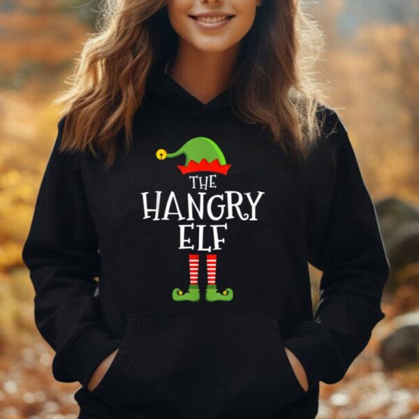 The hangry elf funny christmas matching family pajama Unisex Hoodie