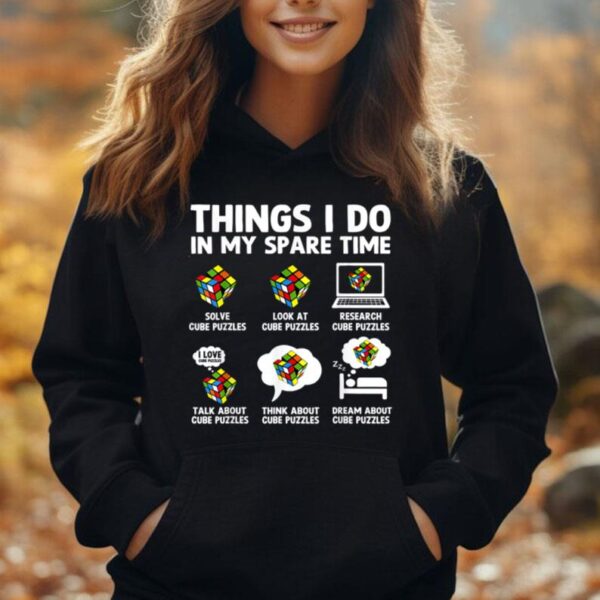 Things I Do In My Spare Time Cube Puzzle Speed Cubing Unisex Hoodie