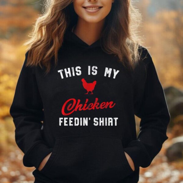 This Is My Chicken Feedin Shirt Retro Women's Chicken Unisex Hoodie