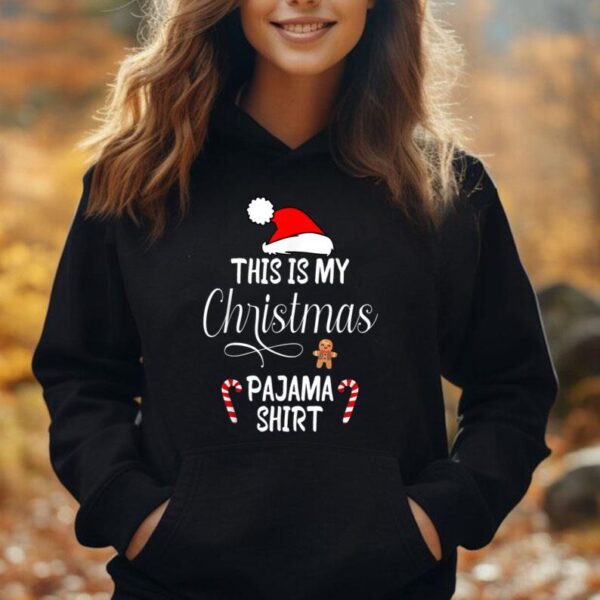 This Is My Christmas Pajama Funny Santa Xmas Holiday Unisex Hoodie