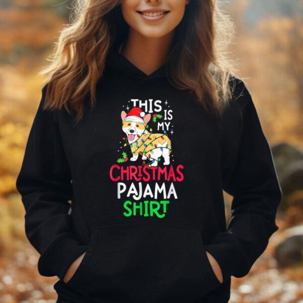 This Is My Christmas Pajama Shirt Corgi Dog Funny Xmas Unisex Hoodie