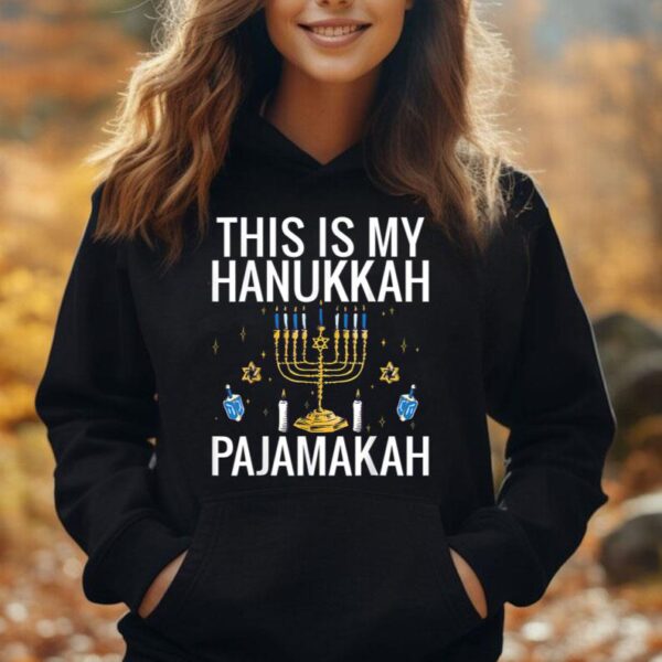 This Is My Hanukkah Pajamakah Hanukkah Funny Pajama Unisex Hoodie