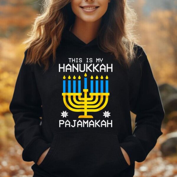 This Is My Pajamakah Jewish Hanukkah Pajama Family Unisex Hoodie