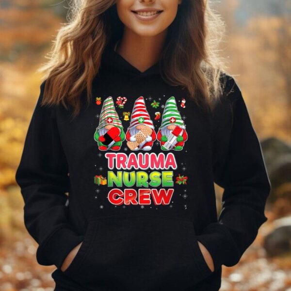 Trauma Nurse Crew Gnomies Nurse Christmas Gnomes Crew Xmas Unisex Hoodie