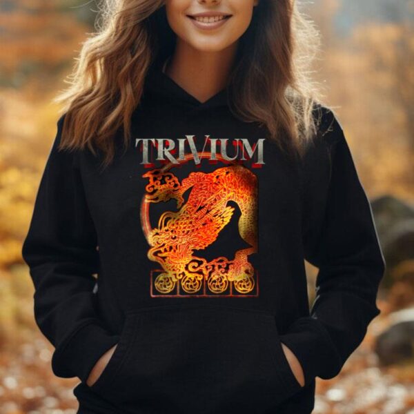 Trivium Spray Stencil Dragon Unisex Hoodie