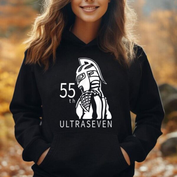 ULTRASEVEN 55th Anniversary Logo White 01 Unisex Hoodie