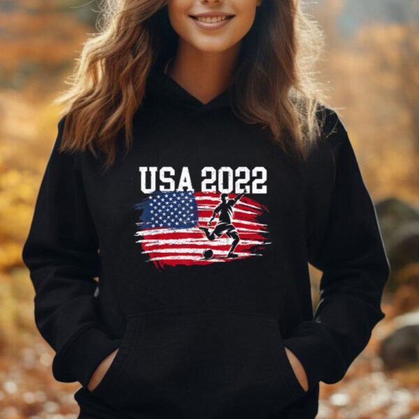 USA American Flag Soccer Tournament Unisex Hoodie