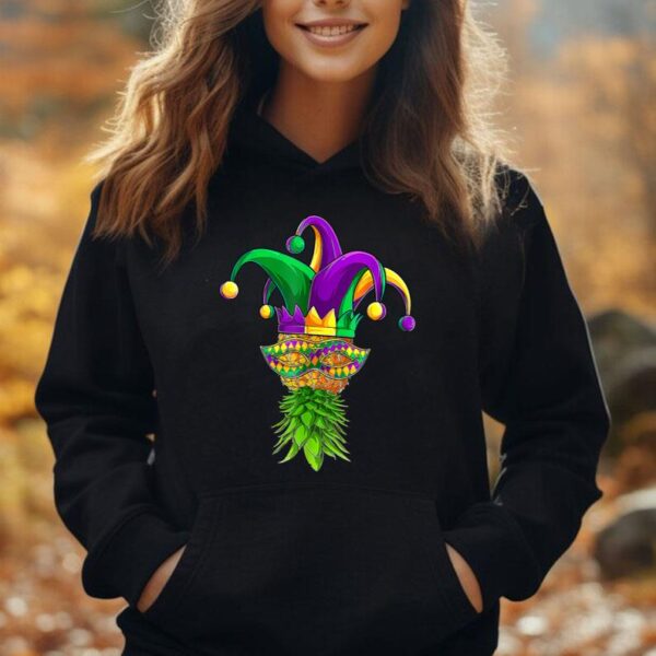 Upside Down Pineapple Mask Mardi Gras Shirt Kids Men Women Unisex Hoodie