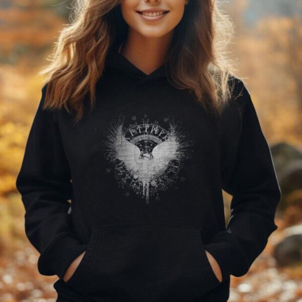 Viking Odin Raven Huginn & Muninn Scandinavian Mythology Tee Unisex Hoodie