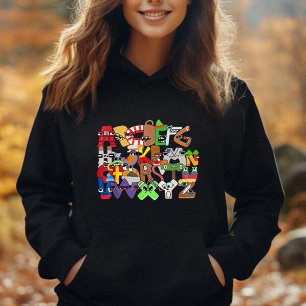 Villain Christmas letters A-Z ABCZ Boys Evil Alphabet Lore Unisex Hoodie