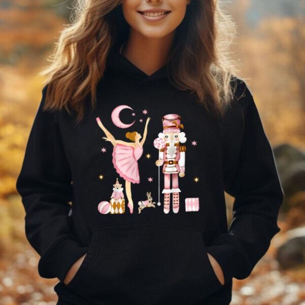 Vintage Ballet Nutcracker Christmas Pink Xmas Women Men Kids Unisex Hoodie