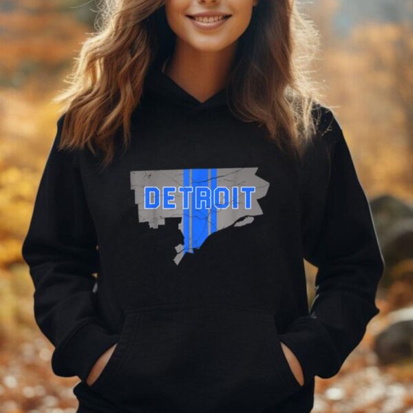 Vintage DETROIT Shirt Detroit Map Women Men Girls Boys Unisex Hoodie