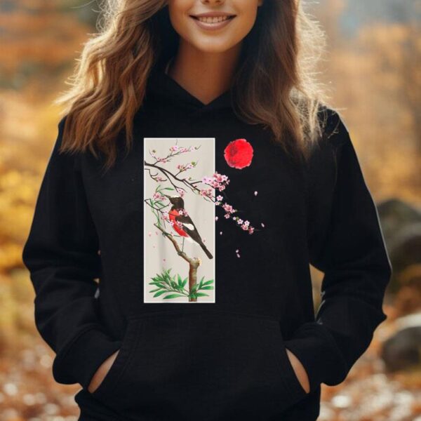 Vintage Japanese Art Cherry Blossom Japanese Graphical Art Unisex Hoodie