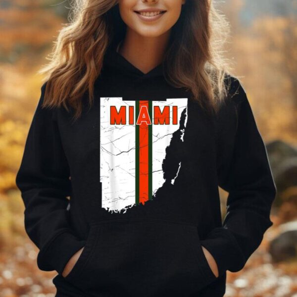 Vintage MIAMI Map Shirt Miami Fans Women Men Girls Boys Unisex Hoodie