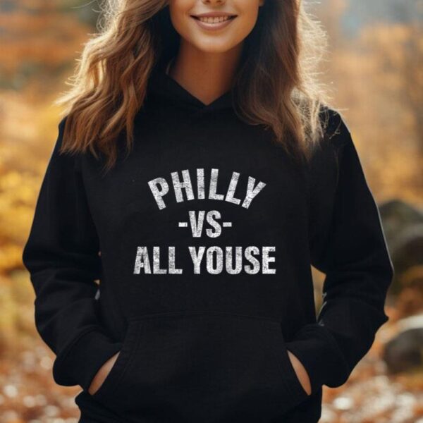 Vintage Philly vs All Youse Funny Philadelphia slang retro Unisex Hoodie