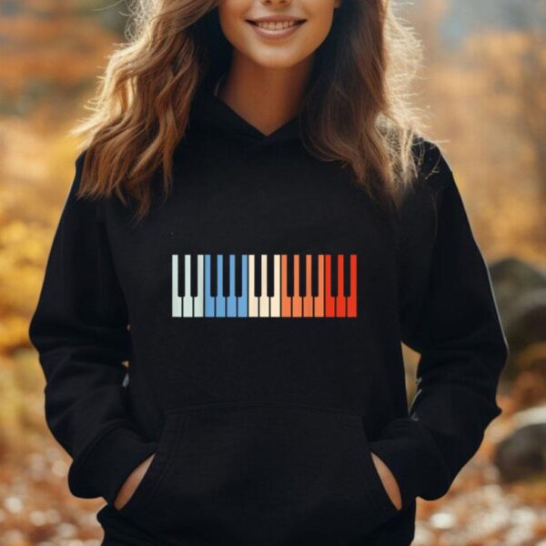 Vintage Piano Funny Pianist Music Keyboard Musician Outfit Unisex Hoodie