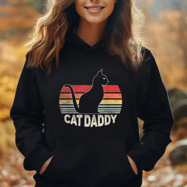 Vintage Retro Cat Daddy Pet Dad Cat Owner Cat Lover Gift Unisex Hoodie