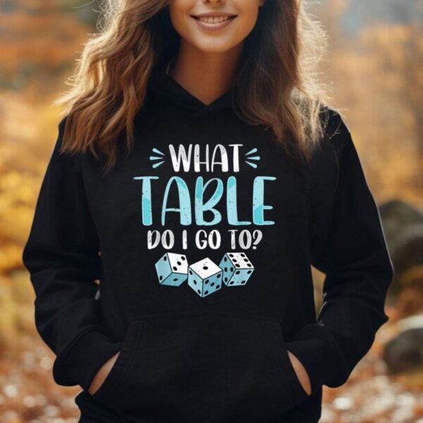 What Table Do I Go To Funny Bunco Game Night Bunco Player Unisex Hoodie