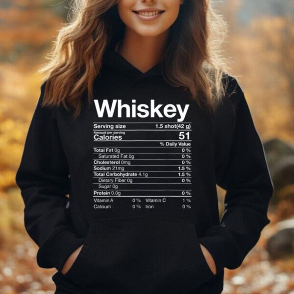 Whiskey Nutrition Facts Thanksgiving Drinking Costume Unisex Hoodie