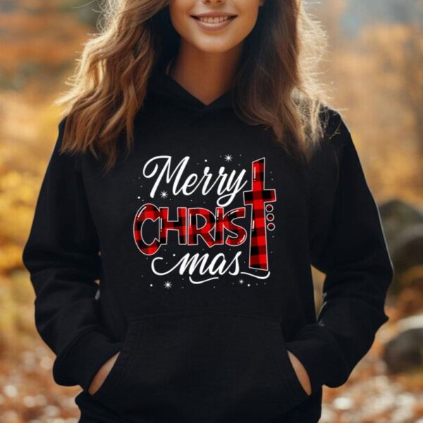 Women Merry Christmas Shirt Jesus Christ Religious Christian Unisex Hoodie