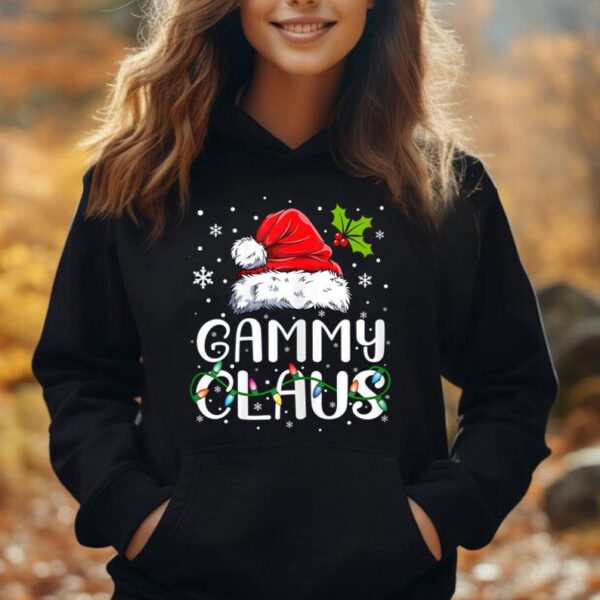 Womens Gammy Claus Xmas Santa Matching Family Christmas Pajamas Unisex Hoodie