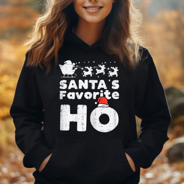 Womens Santas Favorite Funny Naughty Christmas Xmas Adult Women Unisex Hoodie