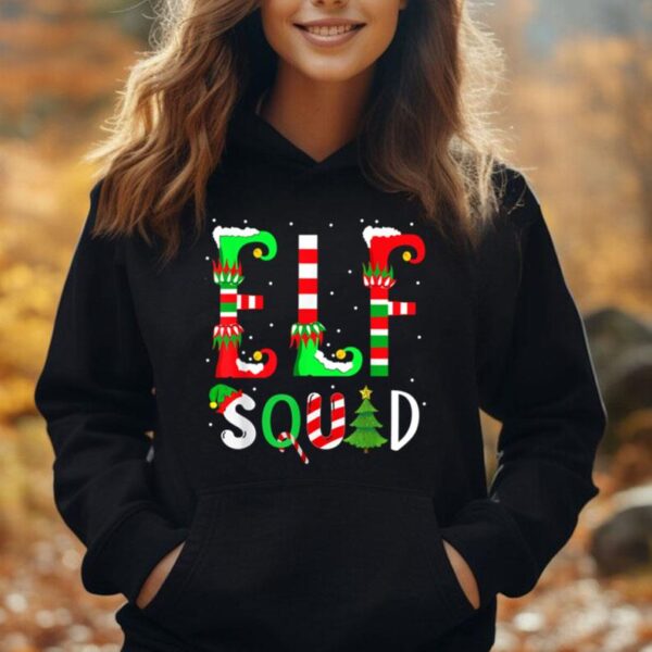 elf squad Christmas family team Xmas matching boys girls kid Unisex Hoodie