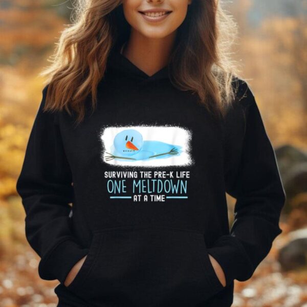 surviving the Pre-K life one meltdown at a time christmas Unisex Hoodie