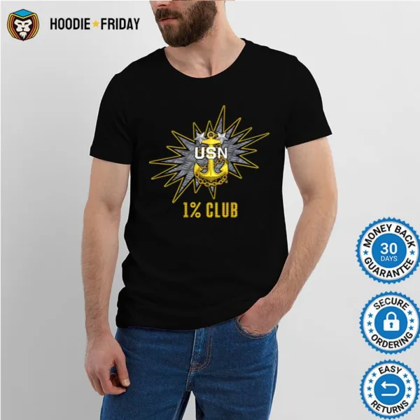 1% Club Navy Master Chief E9 Mcpo Pride Shirts