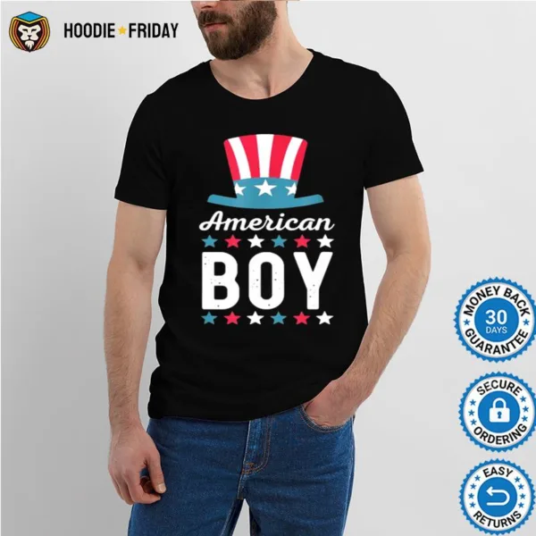 4Th Of July Family Matching Outfit American Boy Patriotic Shirts