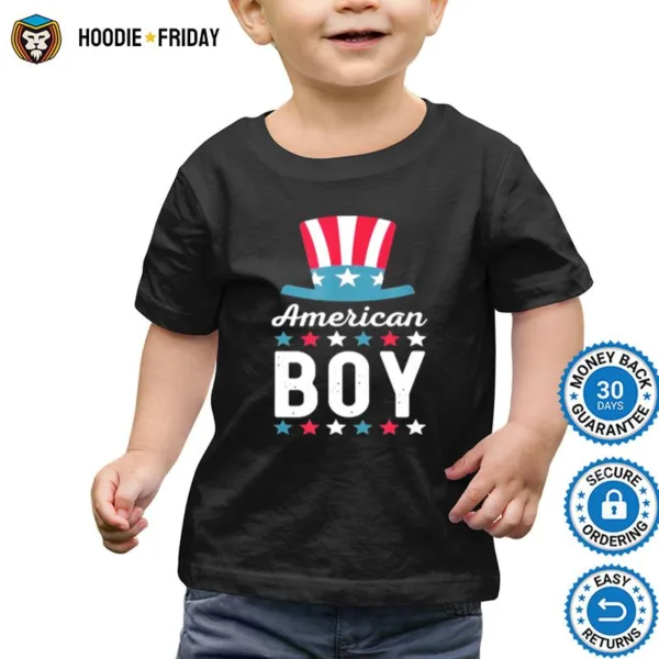 4Th Of July Family Matching Outfit American Boy Patriotic Shirts