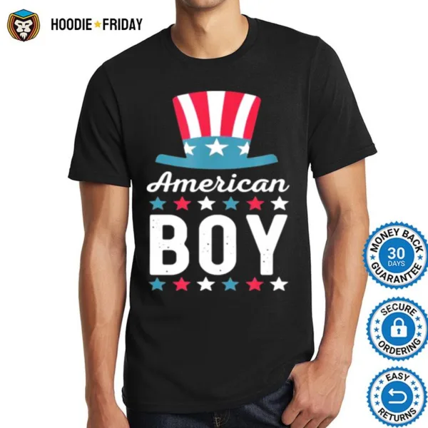 4Th Of July Family Matching Outfit American Boy Patriotic Shirts