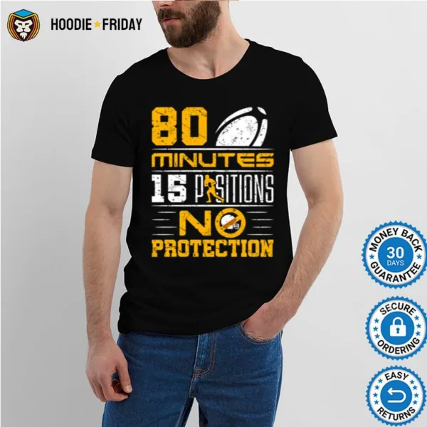 80 Minutes 15 Positions No Protection Rugby Shirts