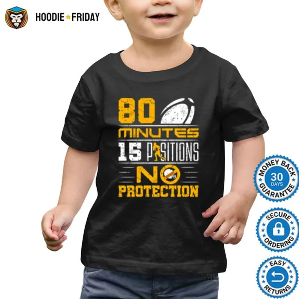 80 Minutes 15 Positions No Protection Rugby Shirts