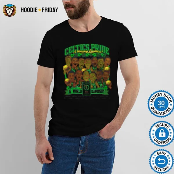 90S Boston Celtics 50 Years Bill Russell Shirts